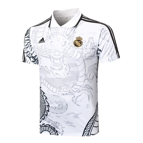 Polo Real Madrid 24/25 Bianco Nero 2